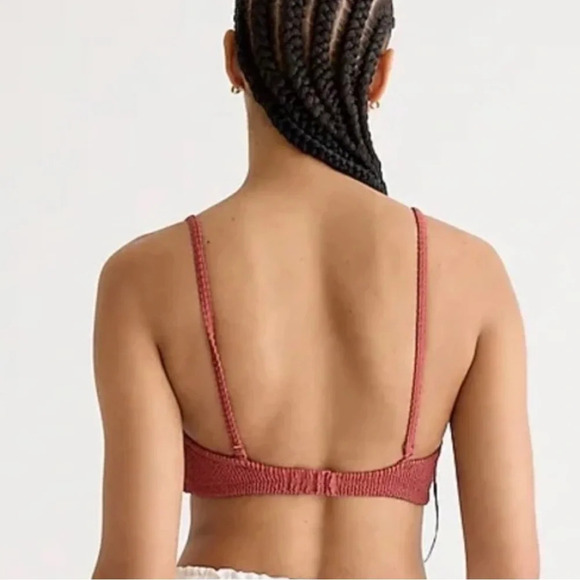 J.Crew Scrunchie sweetheart bikini Top Plus Size 2X - Picture 3 of 3